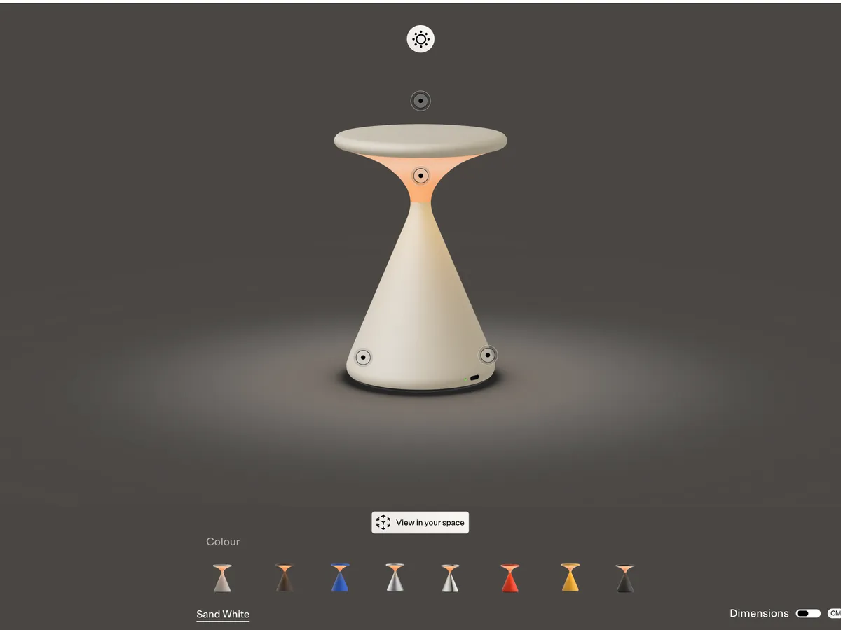 Annotations on the lit Salt lamp